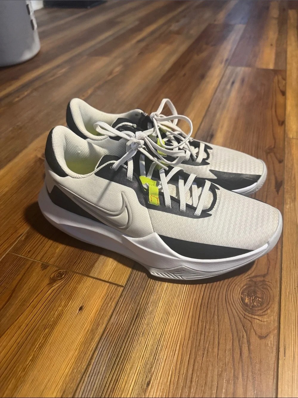 Nike Men’s Athletic Shoes - White, Black, Lime Accent